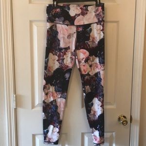 Floral workout leggings